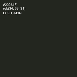 #22261F - Log Cabin Color Image